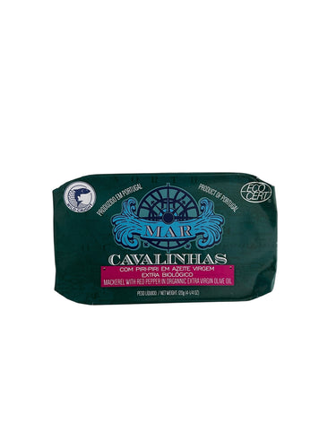 MAR Brand Mackerel in Organic EVOO With Piri Piri - 6 Pack - TinCanFish